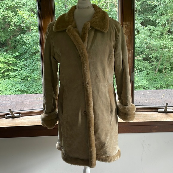 Vintage 90’s Charles Klein Suede Leather Jacket - Picture 1 of 10
